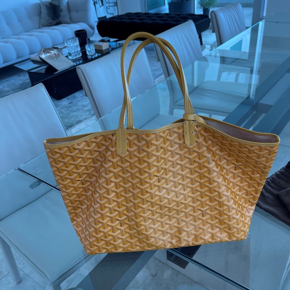 Goyard Yellow Saint Louis PM Tote Bag